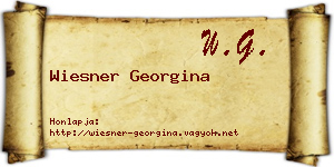 Wiesner Georgina névjegykártya