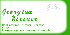 georgina wiesner business card